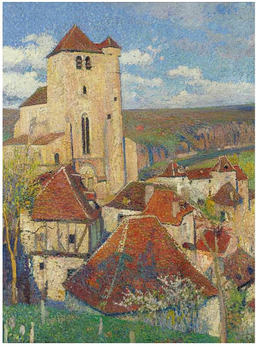 The Village Saint Cirq Lapopie. Henri-Jean-Guillaume Martin