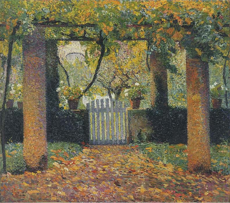 Калитка в огород из беседки, 1920. Анри-Жан-Гийом Мартин