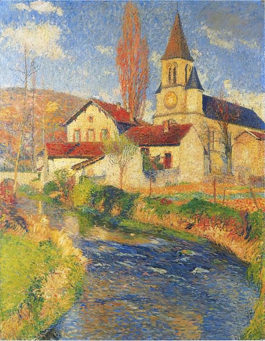 Church by the River 1921. Henri-Jean-Guillaume Martin