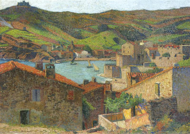 The Village at Port Collioure. Henri-Jean-Guillaume Martin