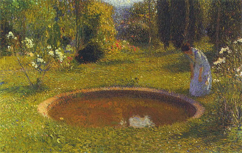 Girl by a Fountain 1896. Henri-Jean-Guillaume Martin
