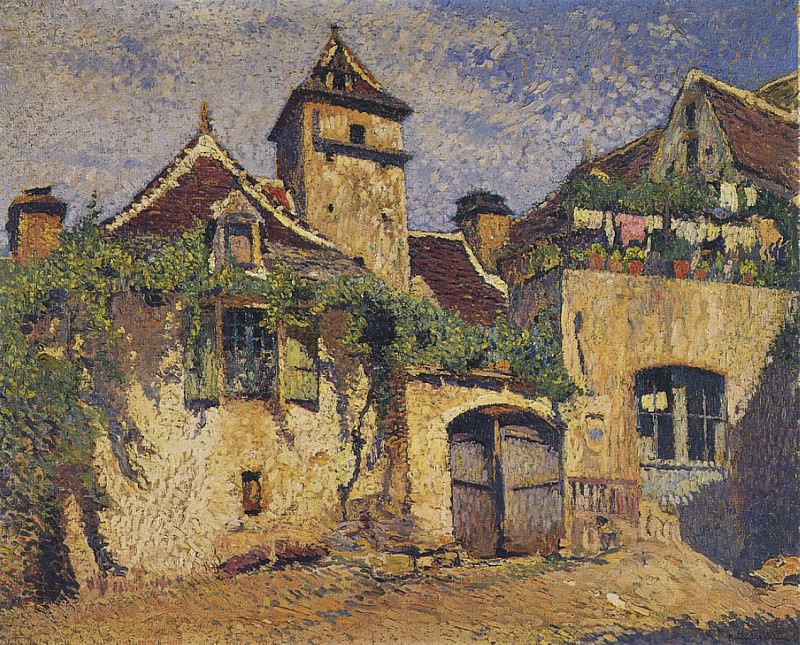 Maisons dans le Village. Henri-Jean-Guillaume Martin