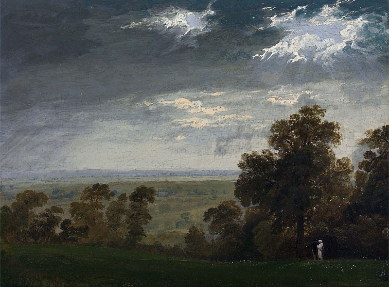Landscape, Possibly the Isle of Wight or Richmond Hill. John Martin