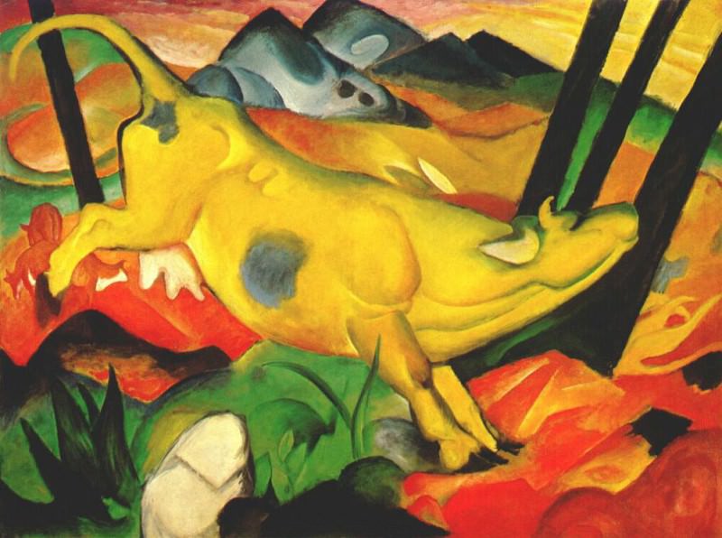 the yellow cow 1911. Franz Marc