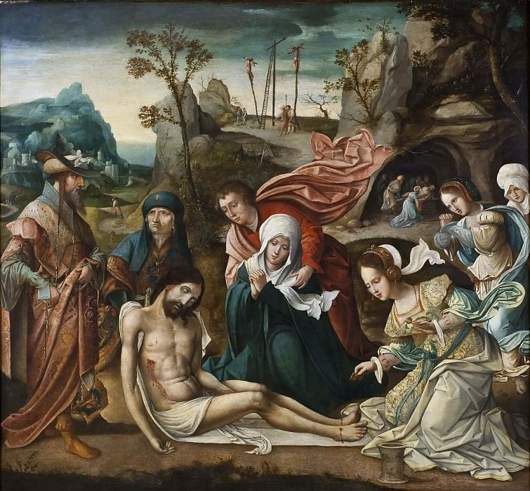 The Lamentation and the Entombment. Master of 1518 (Attributed)