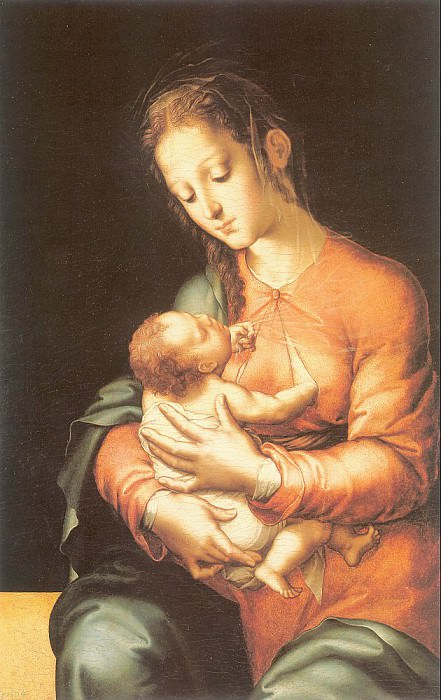 Мадонна с Младенцем. Луис де Моралес