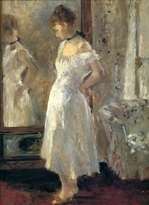 Morisot Berthe - The Cheval Glass. Berthe Morisot