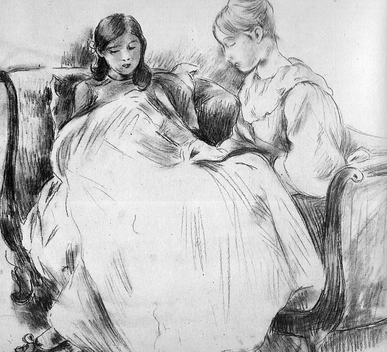 The seamstress. Berthe Morisot