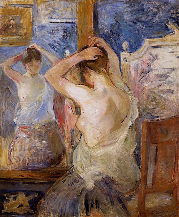 Before the Mirror. Berthe Morisot