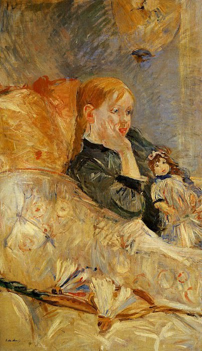 Little Girl with a Doll. Berthe Morisot