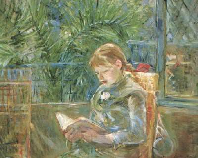 girl-reading. Berthe Morisot
