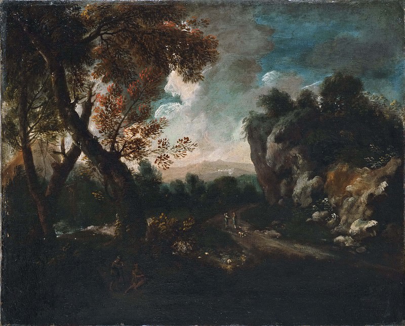 Landscape with a Cliff. Alessio de Marchis (Attributed)