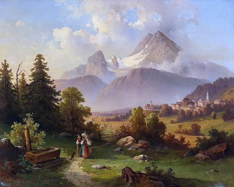 View of the Watzmann. Edmund Mahlknecht