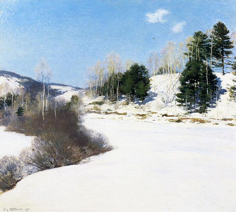 Hush of Winter. Willard Leroy Metcalf