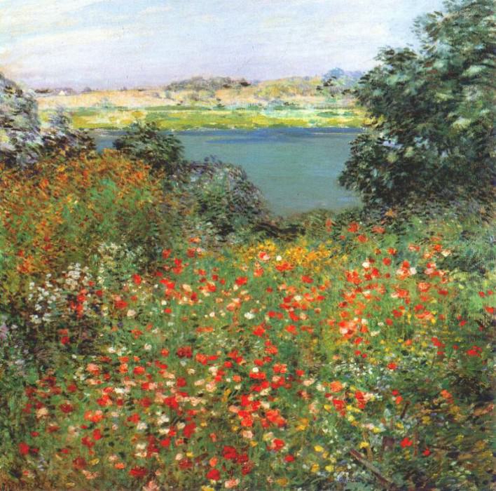 the poppy garden 1905. Willard Leroy Metcalf