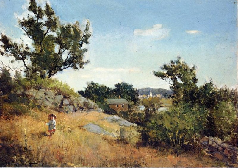 A View of the Village. Willard Leroy Metcalf