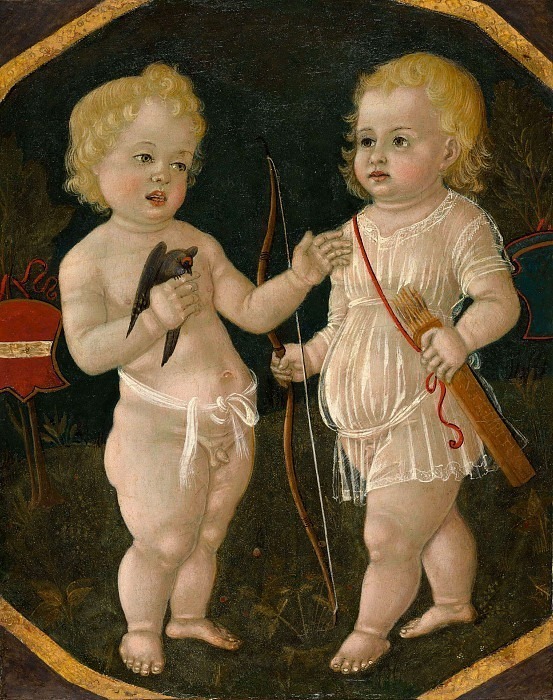 Two Putti. Matteo di Giovanni di Bartolo