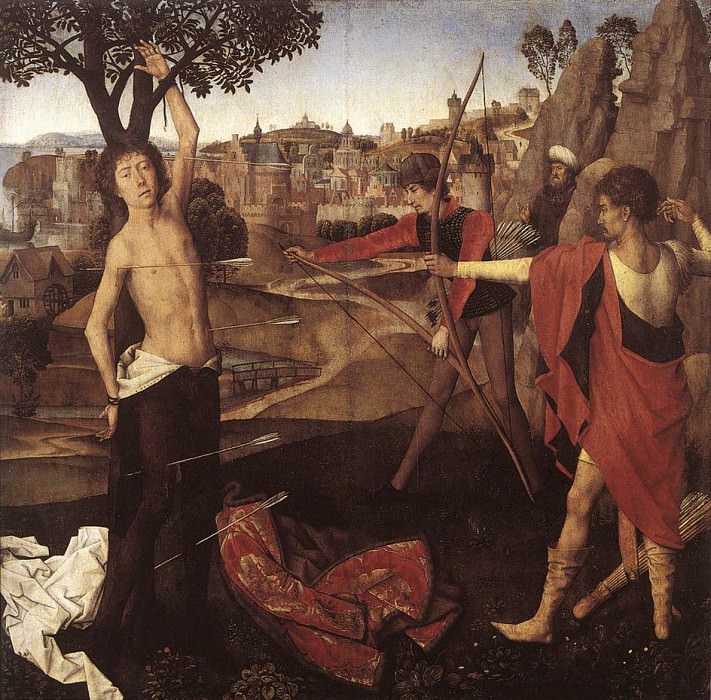 Мученичество Святого Себастьяна, 1470-79. Ганс Мемлинг