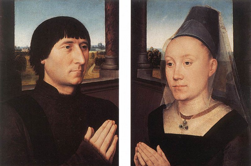 Портреты Виллема Мореля и его жены, ок. 1482. Ганс Мемлинг