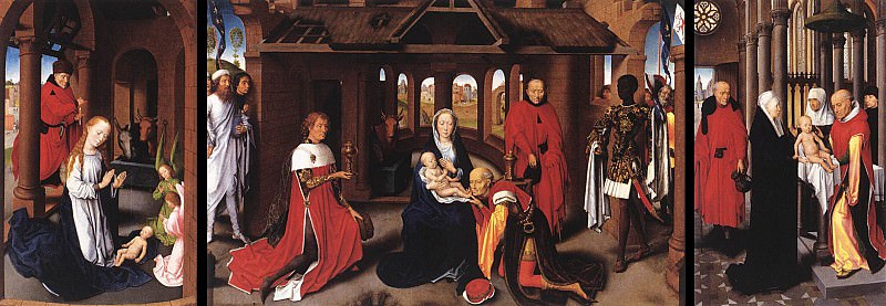 Триптих, ок.1470. Ганс Мемлинг