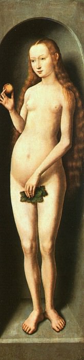 Ева (правая панель картины -Адам и Ева-). Ганс Мемлинг