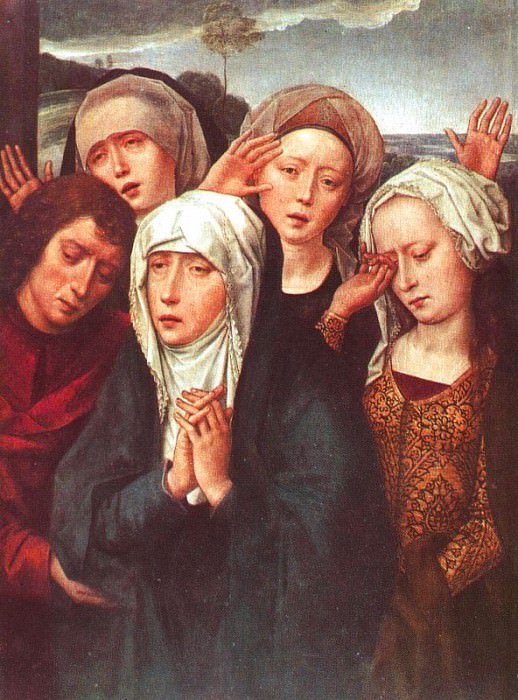 Женщины, оплакивающие Христа, и Иоанн Евангелист (Гранадский диптих). Ганс Мемлинг