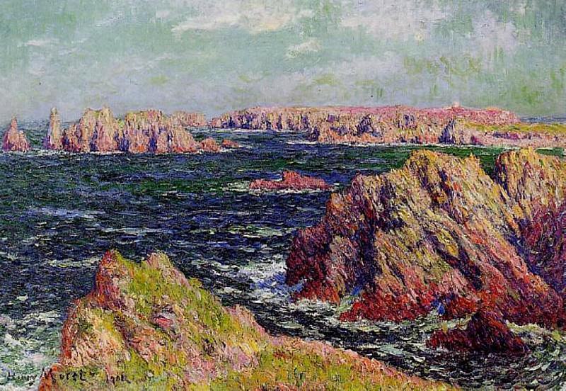 The Cliffs of Belle Ile. Henry Moret