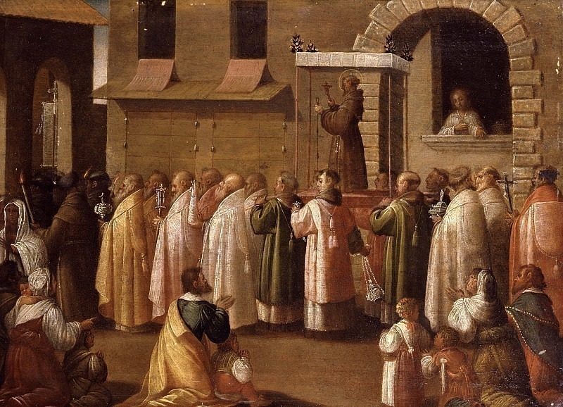Procession of the statue of St. Francis of Assisi. Moncalvo (Guglielmo Caccia)