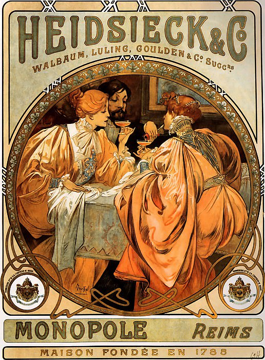 Heidsieg Monopole. Alphonse Maria Mucha