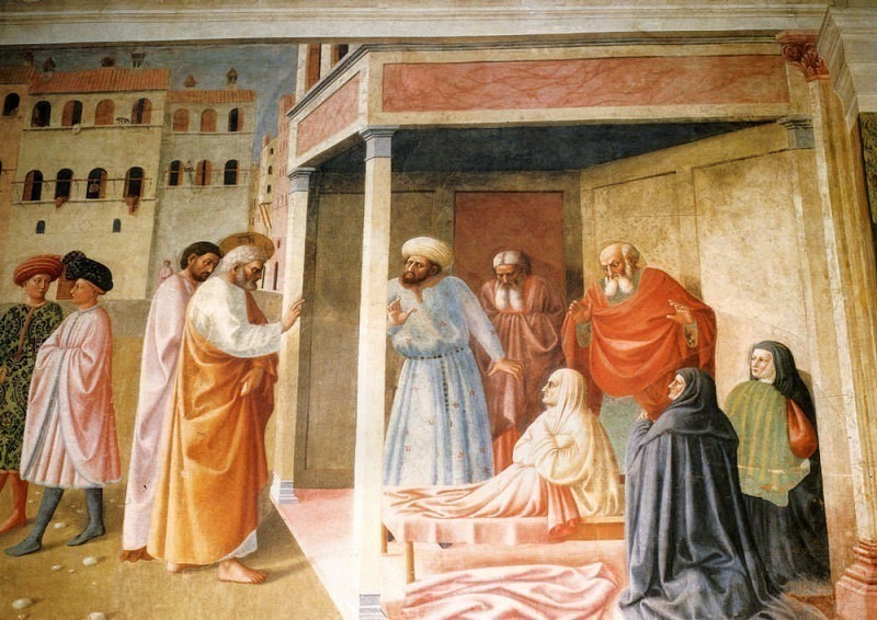 The Resurrection Of Tabatha. Masolino da Panicale (Tommaso di Cristoforo Fini)