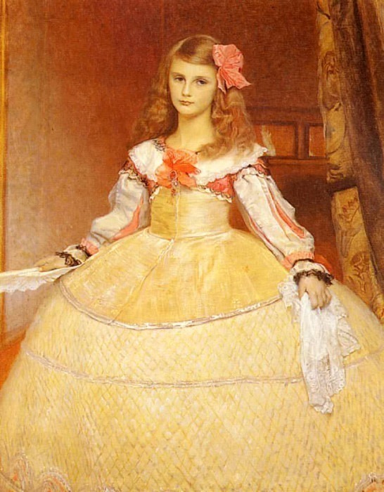 Матч Франц фон Портрет дочери художника в образе инфанты (по мотивам Веласкеса). Франц фон Мац