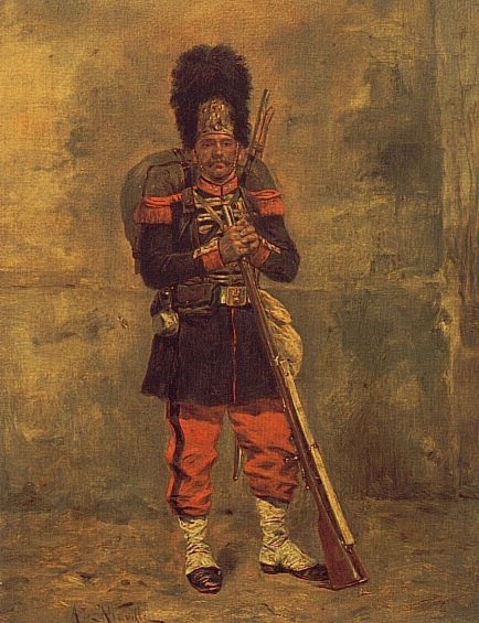 french grenadier. Alphonse Marie De Neuville