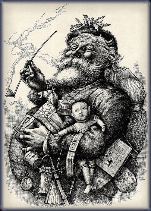 Веселый старый Санта-Клаус. Томас Наст