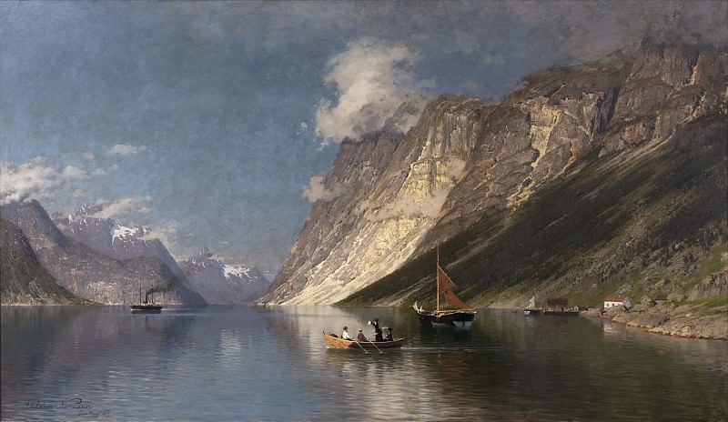 The Romsdal Fiord. Eilert Adelsteen Normann