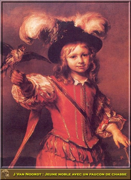 Дворянский мальчик с охотничьим соколом. Джон ван Ноорд