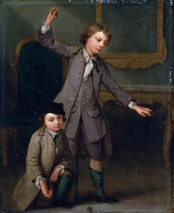Portrait of Two Boys, probably Joseph and John Joseph Nollekens. Joseph Francis Nollekens