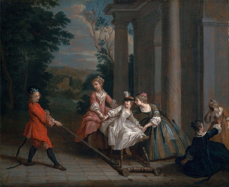 Children Playing with a Hobby Horse. Joseph Francis Nollekens