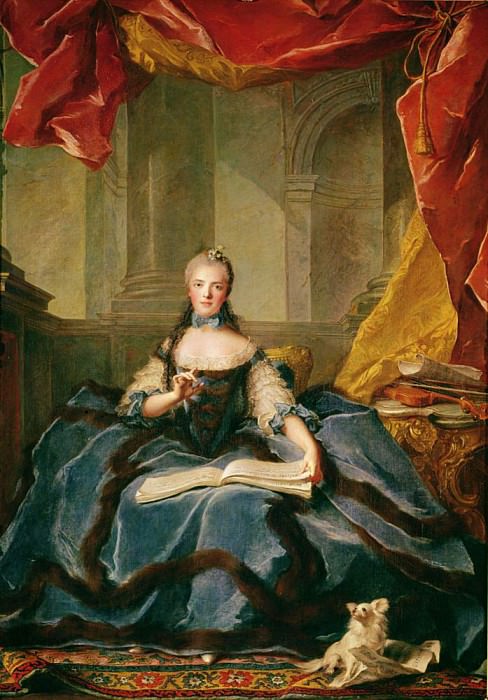 Мадам Аделаида де Франс (1732-1800) в дворцовом платье. Жан-Марк Натье