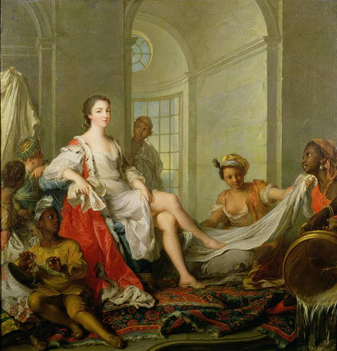 Mademoiselle de Clermont en sultane. Jean Marc Nattier
