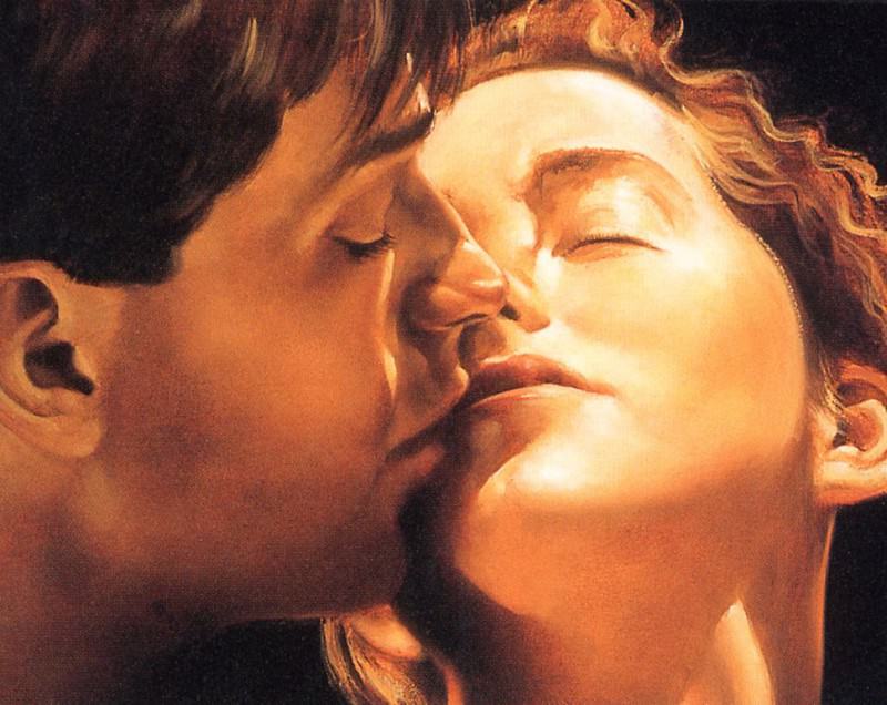 Враги целуют жадно 2 часть. Экранные поцелуи. Картина 2 головы. Поцелуй в экран. Джон Нава художник.