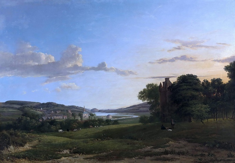 A View of Cessford and the Village of Caverton, Roxboroughshire in the Distance. Patrick Nasmyth