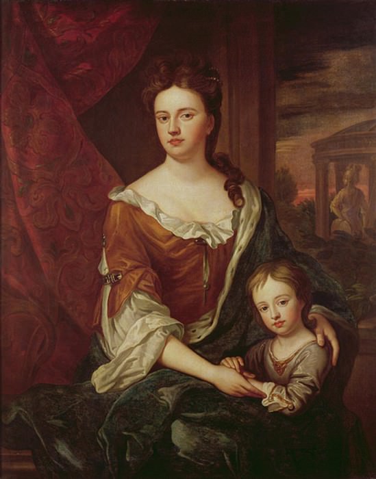 Queen Anne and William, Duke of Gloucester. Sir Godfrey Kneller