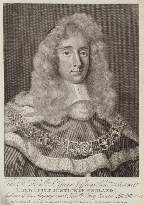 Sir George Jeffreys, Welsh judge. Sir Godfrey Kneller