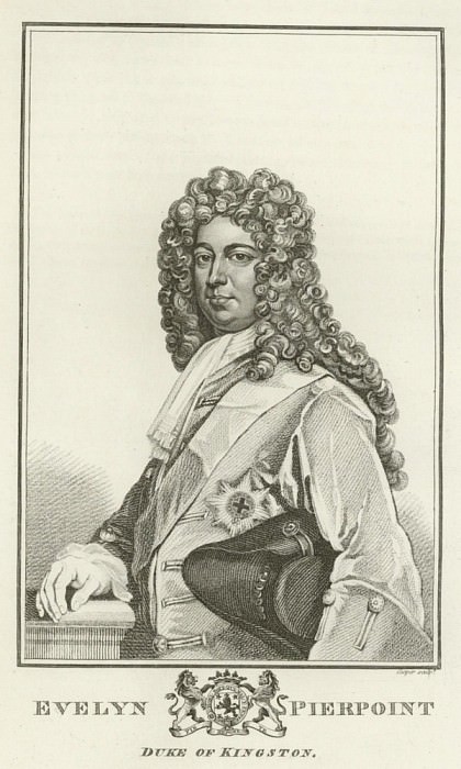 Evelyn Pierpoint, Duke of Kingston. Sir Godfrey Kneller
