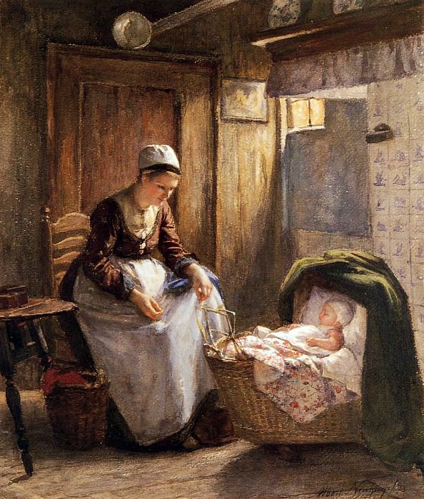 Motherly care. Johannes Neuhuys
