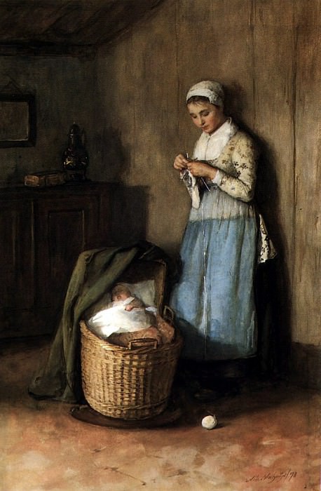Mother and her child. Johannes Neuhuys