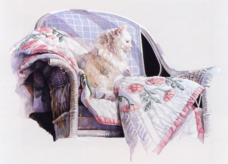 Cat on a Quilt. Nancy Noel