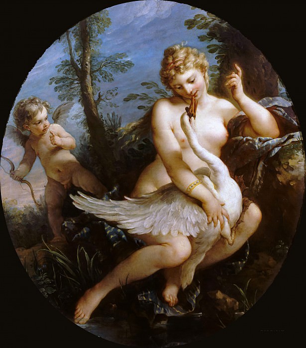 Leda and the Swan. Charles-Joseph Natoire