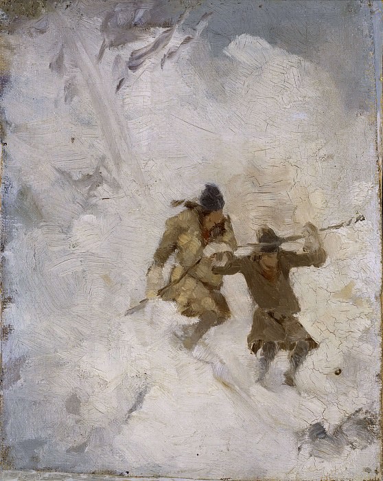 Two skating pieces. Study