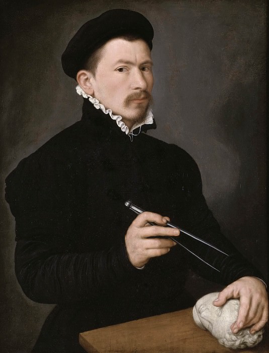 Portrait of a Sculptor, possibly Johan Gregor van der Schardt. Nicolas Neufchatel